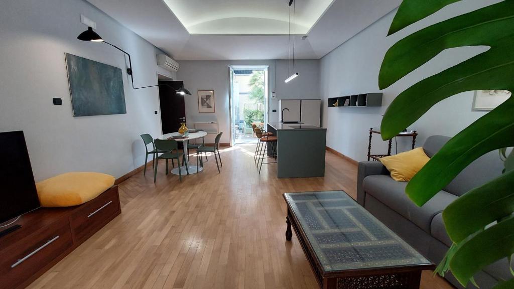 Salone e divano letto